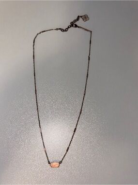 Kendra Scott Rose Gold Oval Pendant Necklace